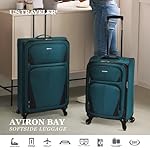 U.S. Traveler Aviron Bay Expandable Softside Luggage With Spinner Wheels, Purple, Carry-on 23-Inch - Image 3