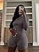Women 2 Piece Outfits Tracksuit Sweatsuit Sets Long Sleeve Zip Up Workout Jacket High Waist Bodycon Shorts Set Loungewear Grey XL