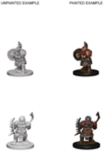 WizKids Pathfinder Deep Cuts Miniaturas sin pintar: Bárbaro masculino enano
