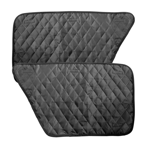 Yitexin 1 Pair Car Door Protector for Dogs, Waterproof & Anti-Slip Pet Car Door Covers, Black Vehicle Dog Car Window Protector Scratch Guard Accessories from Scratching (Oxford & PP)
