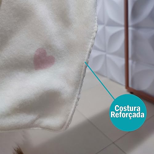 Cobertor Manta Pet Rosa Para Gatinha Dupla Face Sherpa e Soft