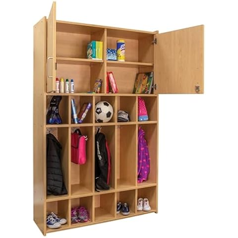 Tot Mate School Age Floor Locker 46" Wide (Ready-to-Assemble, Maple/Maple) Cover