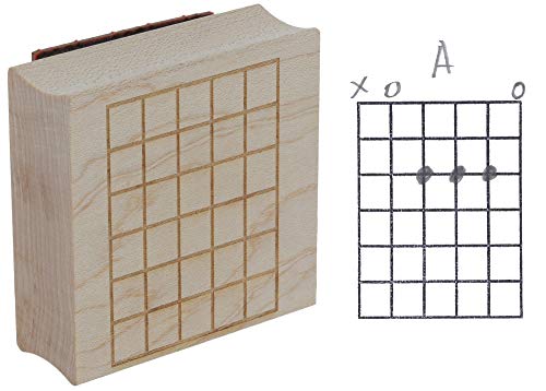 Sello de madera de caucho para tabla de acordes de guitarra, perfecto para profesores y compositores, 5 trastes