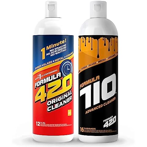 Formula 420 / Formula 710 Variety Pack : 1 Original Glass Metal Ceramic Cleaner 12 Oz. & 1 Formula 710 Advanced Cleaner 16oz (2 Bottles Total) Cover