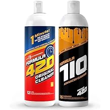 Formula 420 / Formula 710 Variety Pack 1 Original Glass Metal Ceramic Cleaner 12 Oz. & 1 Formula 710 Advanced Cleaner 16oz 2 Bottles Total