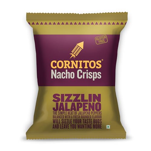 Cornitos Nacho Crisps Sizzlin Jalapeno, 150 gm