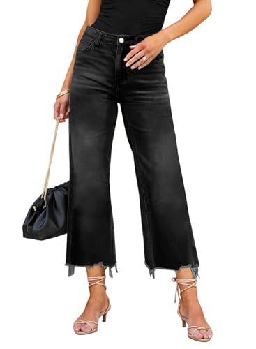 LOLONG High Waisted Flare Jeans for Women Casual Bell Bottom Denim Pants