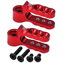 Aluminium 7075 Alloy Steering Servo Holders 25T for Traxxas 110 E-Revo Brushless/E-Revo VXL 2.0 / Revo 3.3 / Slayer Pro 4X4 / Summit/T-Maxx 3.3/17 XO-1 Upgrade Parts - Red