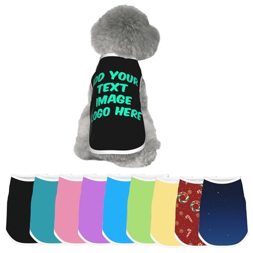 Image of Personalized Dog Shirt, Custom Dog Clothes for Small Dogs, Customized Chihuahua Clothes, Custom Shirts for Dogs, Chihuahua Accessories, Puppy Essentials Girl, Puppy Gift Birthday Party