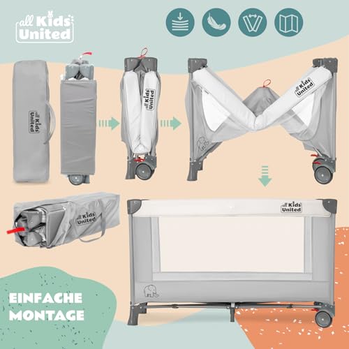all Kids United® Baby Reisebett - 3-in-1 Reise-Kinderbett – Ansicht 3