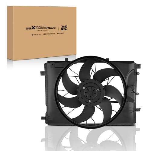 Image of maXpeedingrods Engine Radiator Cooling Fan Assembly for Mercedes-Benz C230 C250 C300 C350 C63 CLS400 E250 E300 E350 SLK250 A2045000293 A2049066802