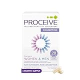 Proceive® Women & Proceive® Men Dual Pack Fertility Supplements for Conception - Vitamins & Minerals for Couples Trying to Conceive - Zinc, Vitamin D, B12-120 Capsules - Vegan
