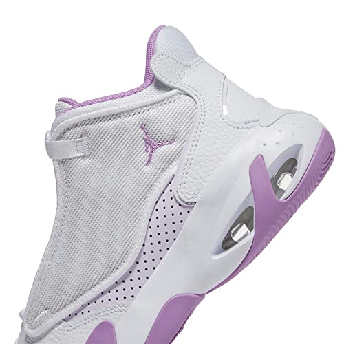 Jordan Boy's Max Aura 4 (Big Kid) White/Rush Fuchsia/Barely Grape 4.5 Big Kid M3