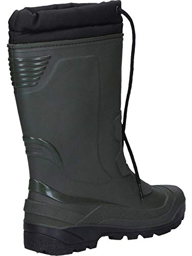 Spirale John Herren Gummistiefel Warm Gefüttert Winterstiefel Schneestiefel Warmfutter Arbeitstiefel Regenstiefel Wasserdicht, oliv, EU 42