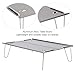 Xcello Camping Table, Camping Folding Table Ultralight Portable Aluminium Alloy Picnic Table Grey