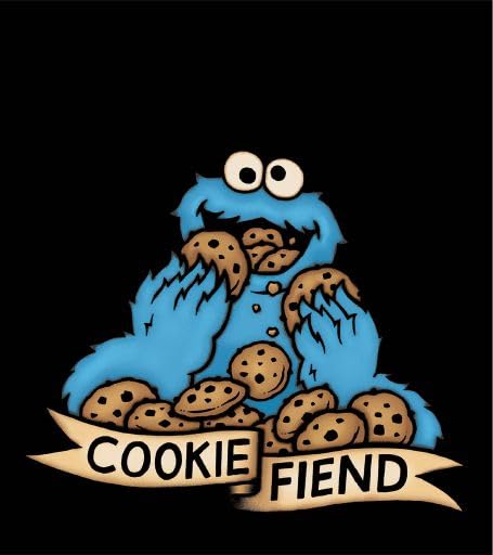 Sesame Street Cookie Fiend Men’s Black Sleep Pajama Pants2