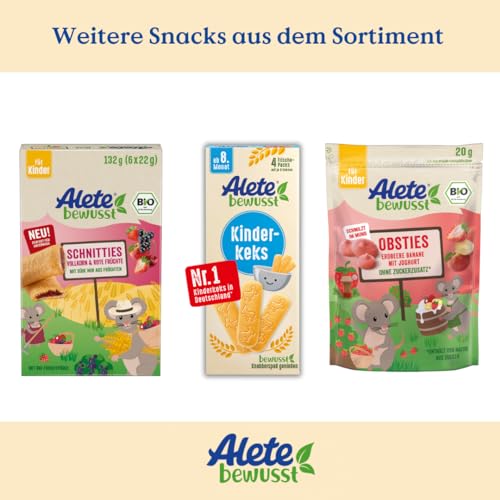 Alete Bio Schnitties Vollkorn Und Apfel 6 x 22 g