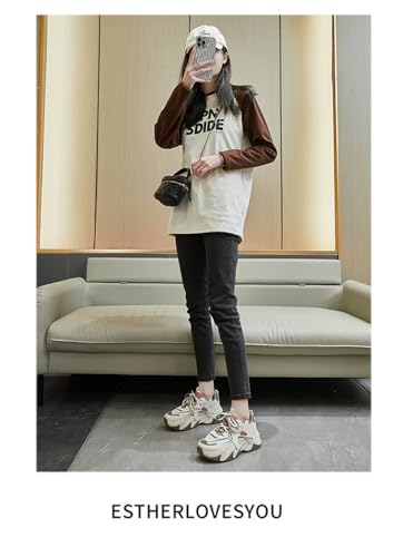 SUCHETA Daddy Schuhe Weibliche Sport Stil Casual Schuhe Koreanische Version der Hundert Matching Dicker Boden Laufschuhe Outdoor Mesh Atmungsaktiv Nicht Stuffy Feet