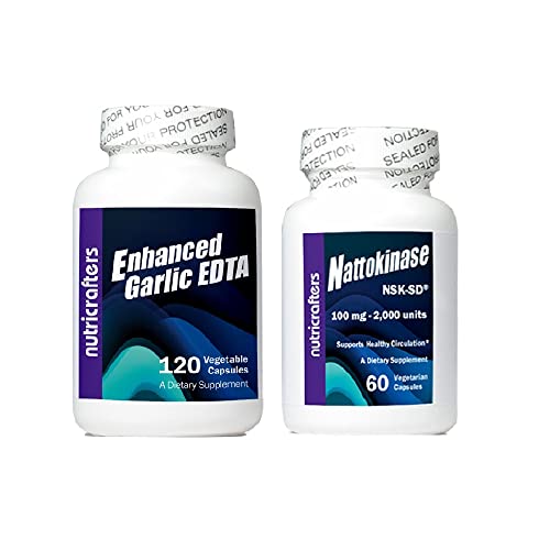 Enhanced Garlic Edta And Nattokinase Nsk-Sd. Cardio Cleansing Health Bundle (Two Items) #TOP26