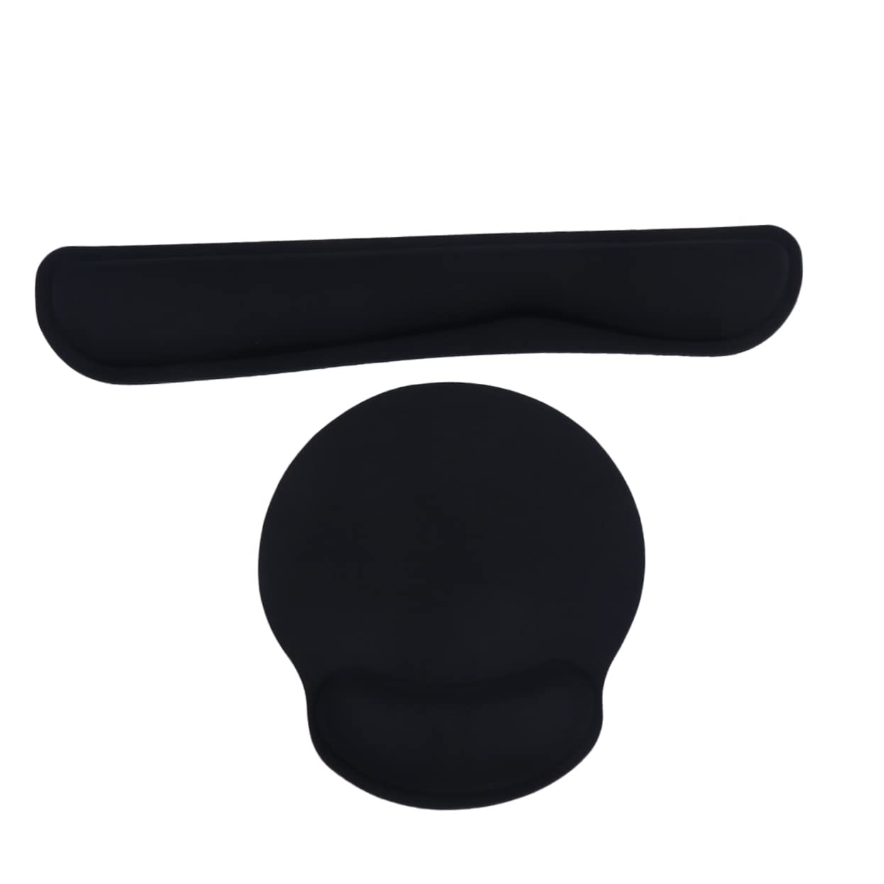 2ensembles Tapis De Et Repose-poignet Ergonomique Mousse à Mémoire Support Confortable Pour Clavier Et Noir