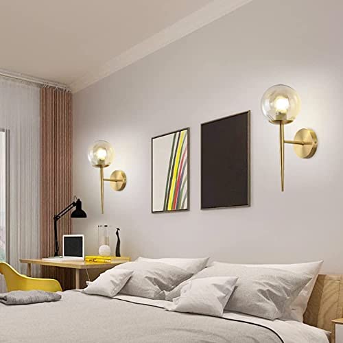 Sillonera de cobre WQHPLMD elegante con luz transparente para salon 7