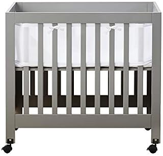 BreathableBaby Classic Baby Mesh Mini Crib Liner, Safer for Baby, Anti-Bumper, White