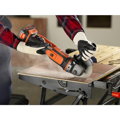 Amoladora angular a batería 18V BLACK+DECKER con disco 125mm y velocidad de 8600 rpm 7