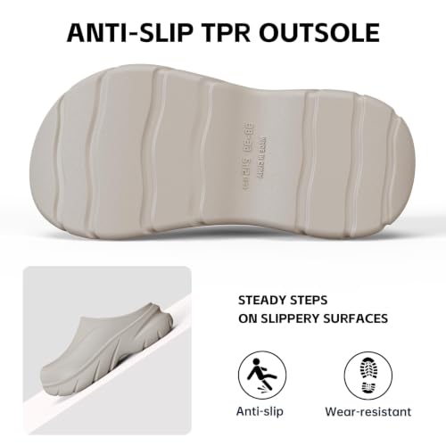 Image of Unisex Waterproof Winter Slippers for Outdoor, Fuzzy Lined Non-Slip Snow Boot House Shoes with Rubber Sole, Indoor Outdoor Comfort for Cold Weather