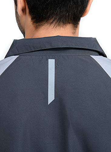 Image of TRUEREVO Mens Solid Quick Dry Running Sports Long Sleeve Jacket Ultra Light Thin Performance Gym Activewear