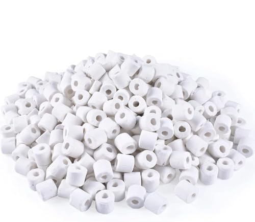 topolenashop Anillos filtrantes de cerámica, filtro biológico para acuarios, 500 g en bolsas, tubos de cerámica, anillos filtrantes de cerámica biológica Cannolicchi acuario agua Art.CR-500