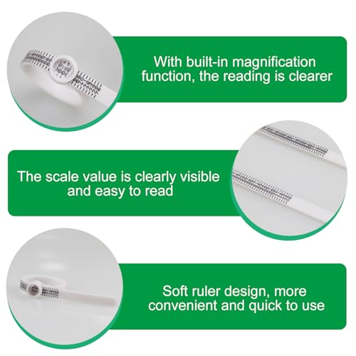 Kzouenzu Ringmaßband [2 Stück], Ringgrössenmesser Maßband,Ringgröße Messen, Ring Größenmesser, Ring Sizer-Messwerkzeug Für Ringgröße Ermitteln Messen