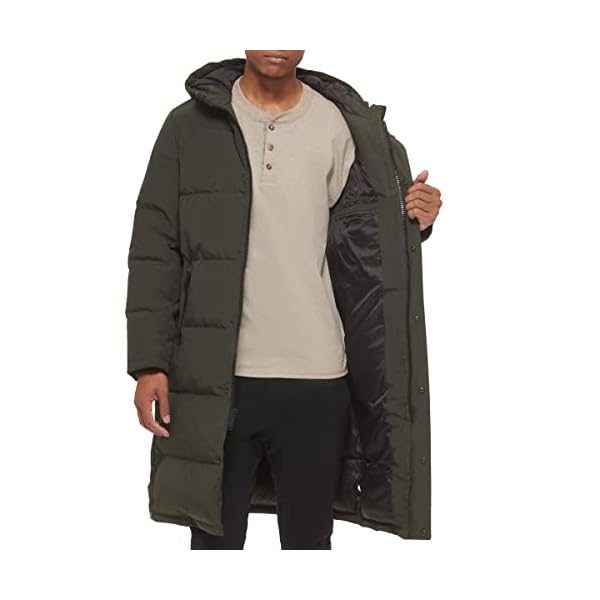 DKNY Arctic Cloth Hooded Extra Long Parka Jacket - Image 5