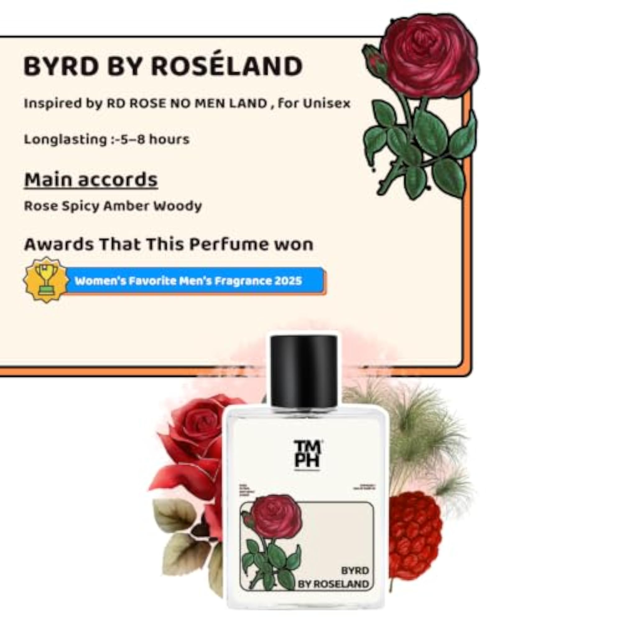 BYRD BY ROSELAND EDP for Men & Women, 100ml