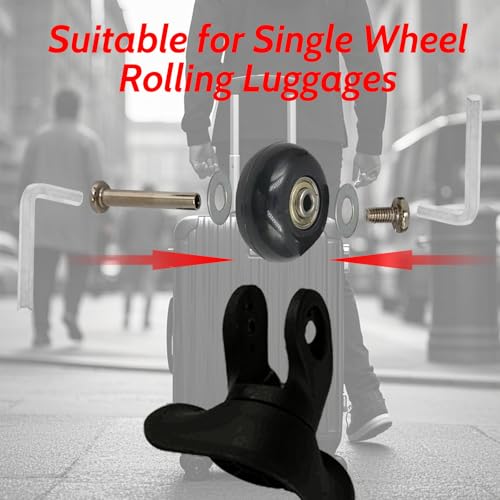 Replacement Luggage Wheels 50x21mm Suitcase Wheels Repair Repair Set Wear-Resistant Trolley Casters for Trolley Bag, Inline Skate and Caster Board3