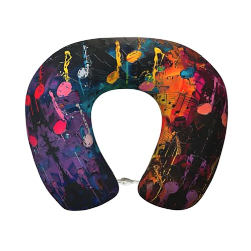 Almohada cervical de viaje color negro con espuma viscoelástica