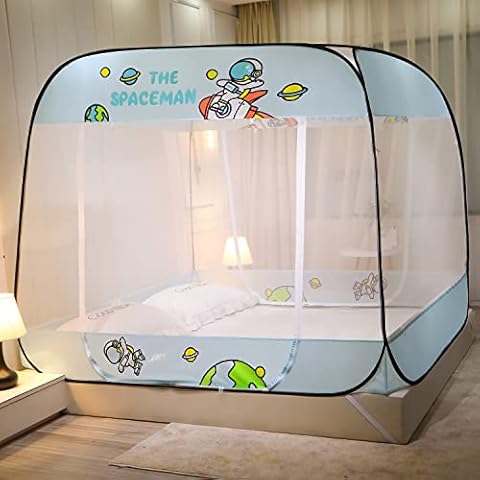 Wenscha Foldable Mosquito Net Bed Canopy 180x170x200 cm Portable Travel for Single/Double Bed Pop up Camping Tent Netting Cover