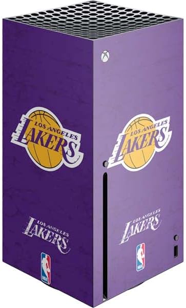 Skinit Decal Gaming Skin Compatible with Xbox Series X Console - Officially Licensed NBA Los Angeles Lakers Purple Primary Logo Design