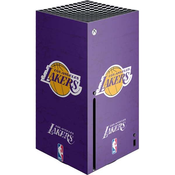 Skinit Decal Gaming Skin Compatible with Xbox Series X Console - Officially Licensed NBA Los Angeles Lakers Purple Primary Logo Design