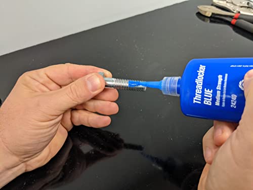 Image of Permatex 24283 Medium Strength Threadlocker Blue, 90 ml, Automotive Threadlocker For Preventing Bolts From Loosening And Corrosion, Removable With Hand Tools