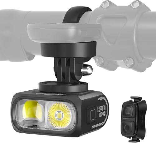 Magicshine Hori 1300 Bike Lights for Night Riding, High and Low Beam, USB-C Rechargeable Bike...
