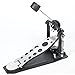 Single Bass Drum Pedal Chain Drive Kick Beater Stable Footboard Design Durable Metal Construction for Drum Kit Performance Practice Studio Recording Replacement Use