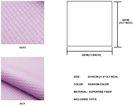 Tendaisy Fish Scale Microfiber Polishing Cleaning Cloth 5 Pcs Closed edge