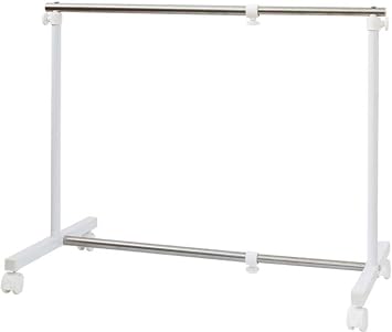 Beworth Style 3S-320170 Expandable Hanger Rack, Load Capacity 22.0 lbs 10 kg, Lightweight, Easy Assembly, With Casters, Approx. W22.2 - 31.5 inches 56.5 - 80 cm, Approx. H23.4 - 39.4 inches 59.5 - 100 cm, Durable, Closet, Closet, Closet, Closet, Closet, Closet, Closet, Closet,