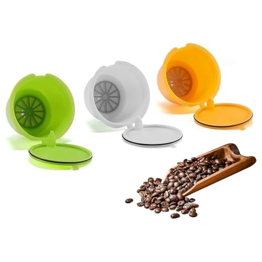 Capsulas Dolce Gusto Recargables, SUNJULY 3PCS Filtros reutilizables Compatibles Para Illy Cafetera para Nescafé Genio Piccolo Esperta Circolo (3 colores)