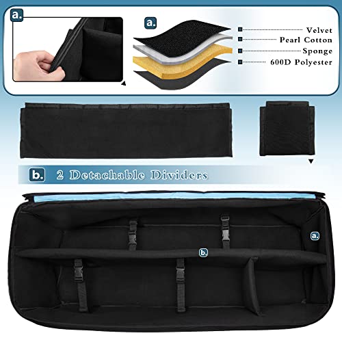 Samdew Astronomical Telescope Case, 40.8" Large Telescope Storage Bag For Telescope Tube & Tripod, Soft Padded Telescope Accessories Carry Case & Counterweight Bag Compatible With Celestron Telescope #TOP1