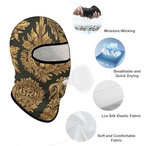 Balaclava para Hombre y Mujer con Elementos Decorativos, Máscara Completa para Deportes al Aire Libre como Ciclismo y Pesca, 1 unidad miniatura 3