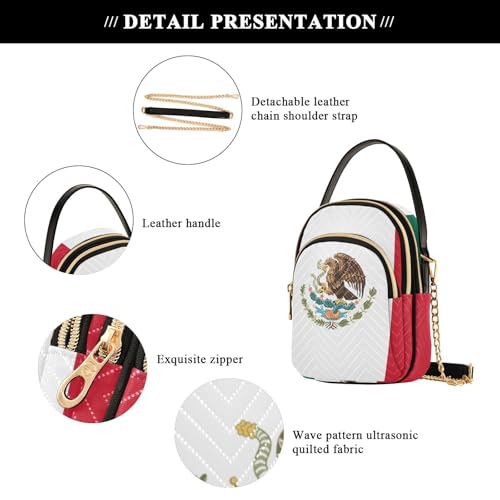 Image of Patriot Flag Cell Phone Purse Crossbody Handbag Durable Shoulder Bag Sturdy Travel Pouch