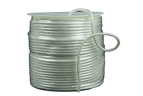 White Polyester Braided Rope 1/4