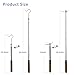 Xeusvt 304 Stainless Steel Telescoping Pole - 13-67inch Universal Tool w/2 Interchangeable Heads for Hanger Hooks, Smoke Detectors & More | Handiness, Corrosion-Proof, Non-Slip Grip