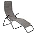 Produktbild Meerweh Aluminium Gartenliege extra Hoch Sitzhöhe circa 43 cm, grau, 153 x 72 x 126 cm, 74054